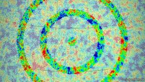 concentric circles of 'anomolously low temperature variance'